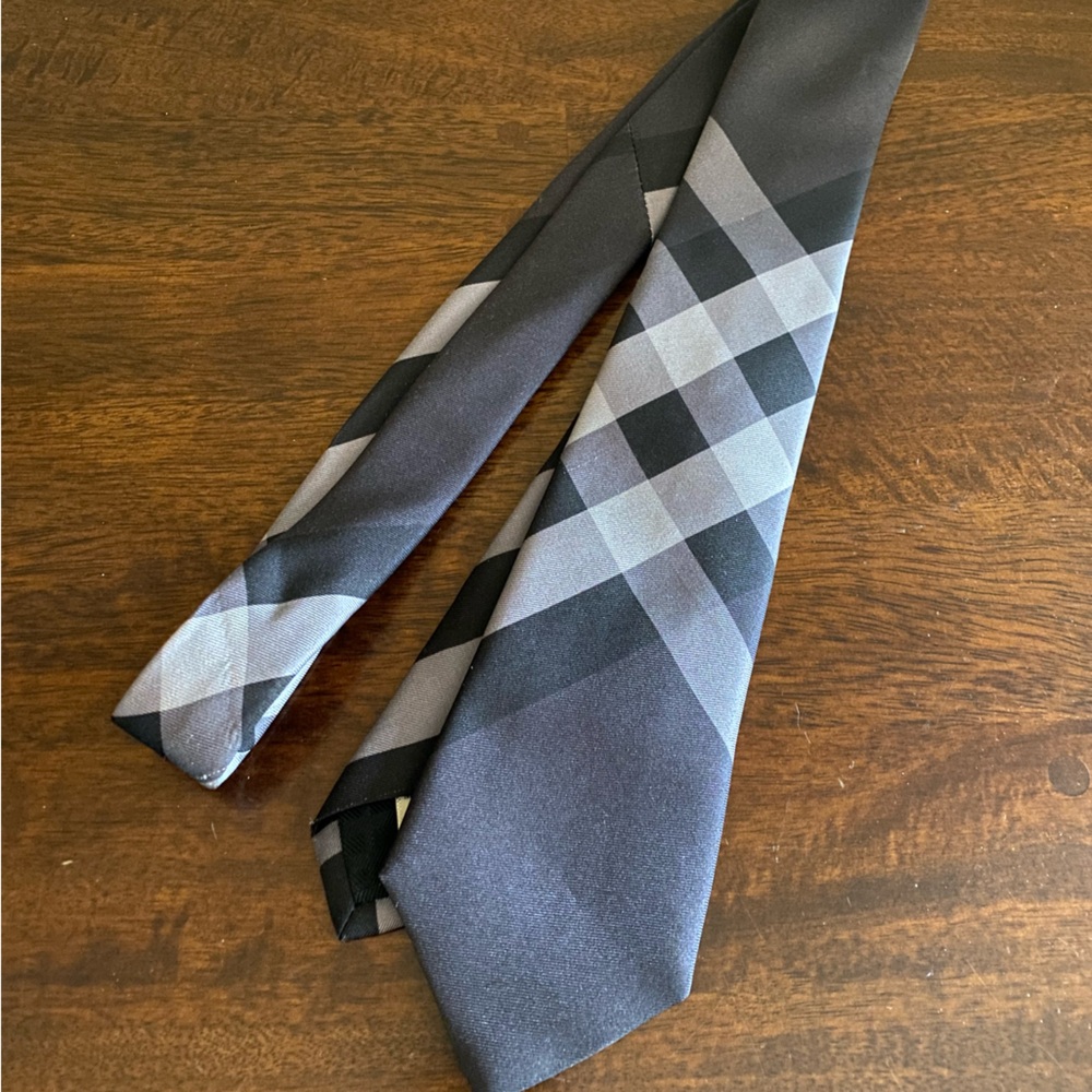 Burberry check silk tie